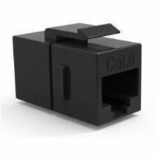 Cat6 UTP RJ45-RJ45 F-F Inline Coupler - Black - C6-FF-IUCK-AX