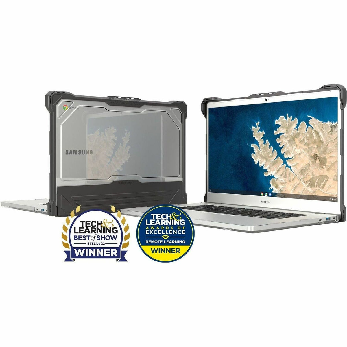 MAXCases Extreme Shell-L for Samsung Chromebook 4+ 15" (Black) - SS-ESL-CB4-15-BLK
