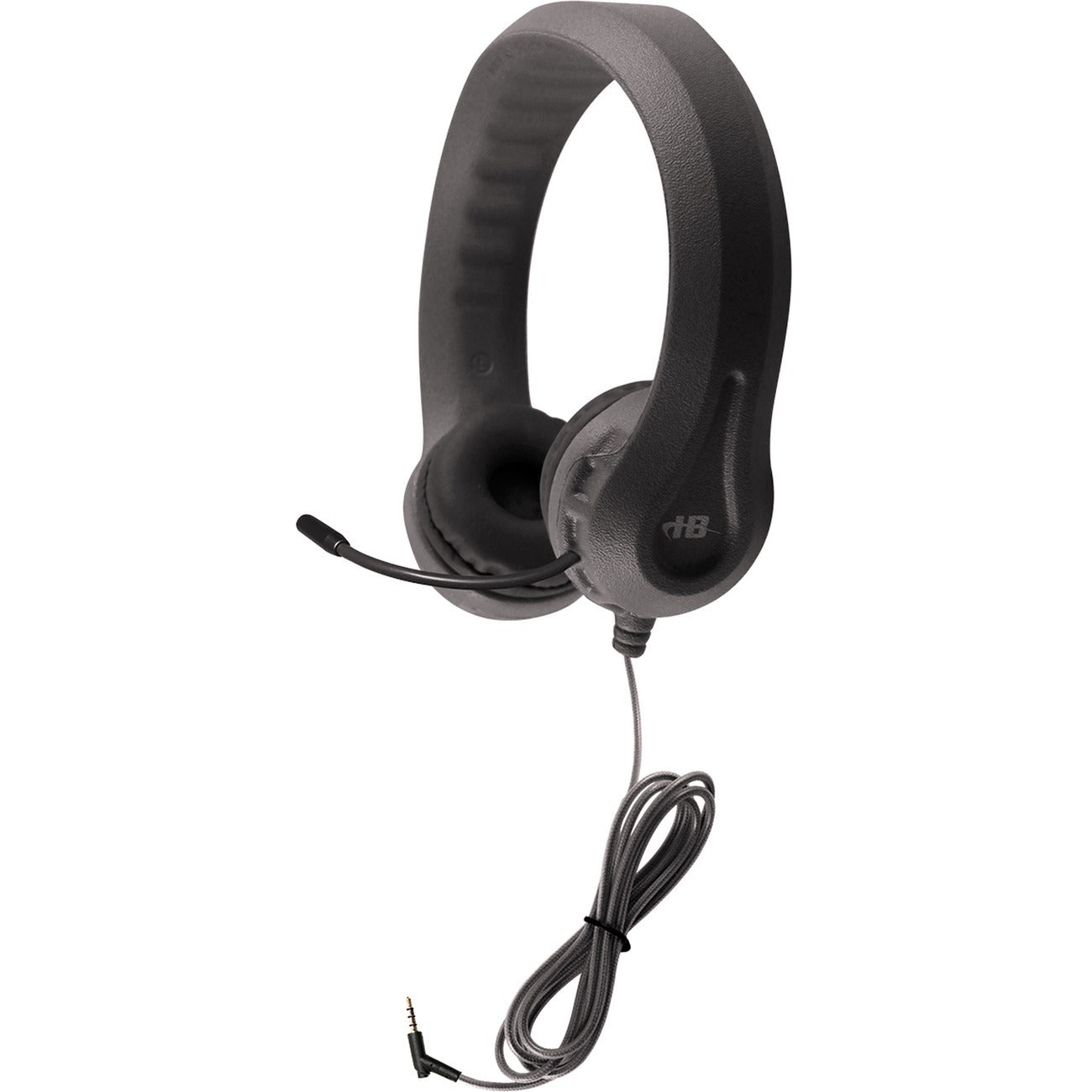 Hamilton Buhl Kid's Flex-Phones TRRS Headset with Gooseneck Microphone - BLACK - KFX2-BLK