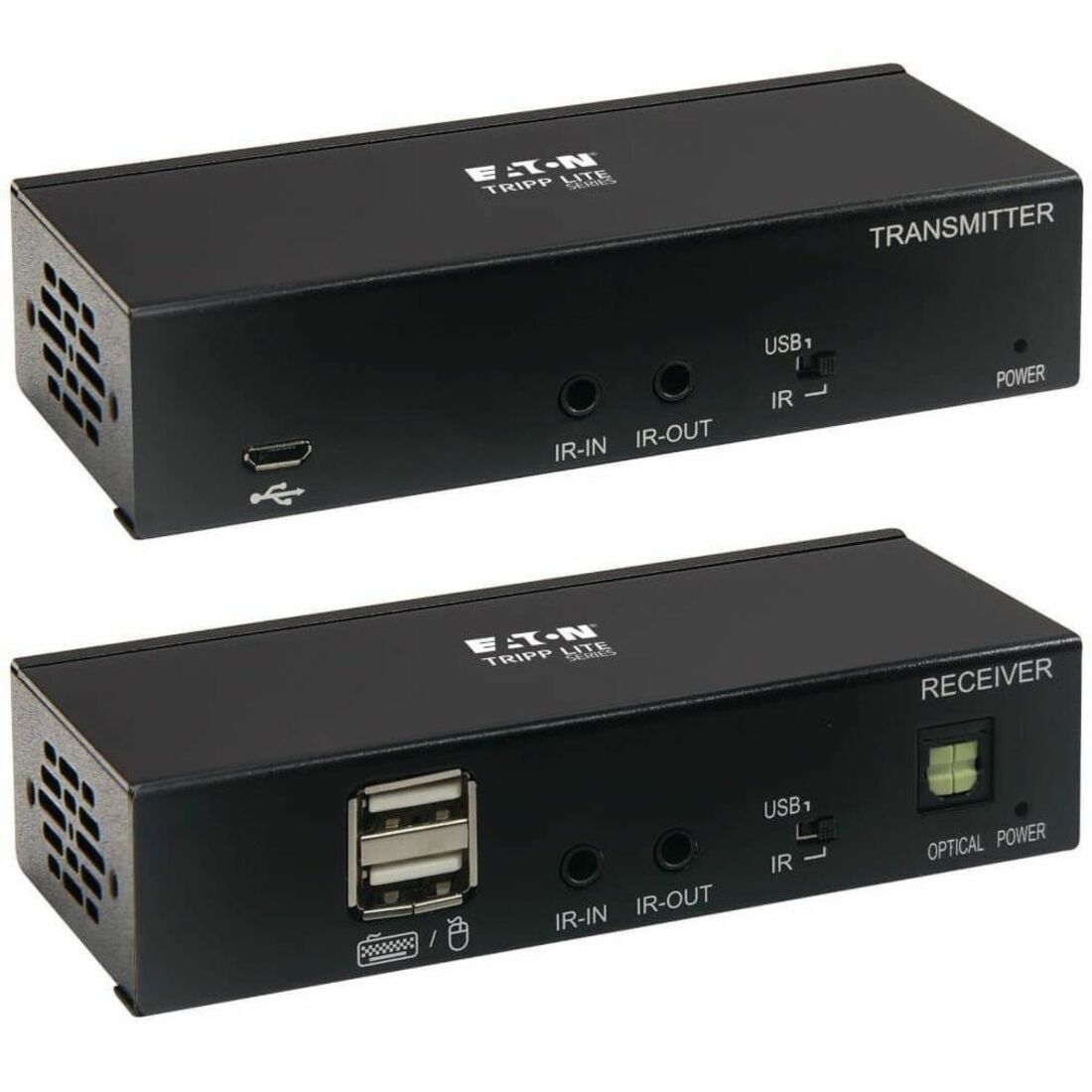 Eaton Tripp Lite Series USB-C to HDMI over Cat6 Extender Kit, KVM Support, 4K 60Hz, 4:4:4, USB, PoC, HDCP 2.2, up to 230 ft., TAA - B127A-1A1-BCBH