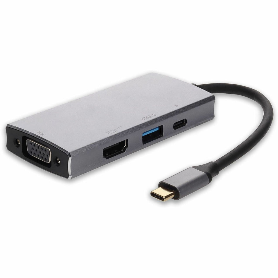AddOn Docking Station USB C 3.1 Male to 1X USB C 3.1 1X HDMI (4K) 1x USB A 3.0 1X VGA Female - USBC2C31H4U3VAL-AA