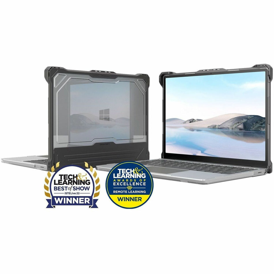 MAXCases Extreme Shell L for Microsoft Surface Laptop Go Gen 1/2/3 12.4" (Model #1943) (Black) - MS-ESL-SLG-12-BLK