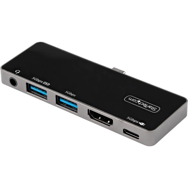 StarTech.com USB C Multiport Adapter, USB-C to 4K 60Hz HDMI, 100W PD Pass-Through, 3xUSB, Audio, USB-C Mini Dock, Portable USB Type-C Dock - DKT30ICHPD