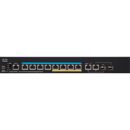 Cisco SG350X-8PMD 8-Port 2.5G PoE Stackable Managed Switch - SG350X-8PMDK9NA-RF