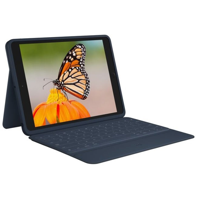 Logitech Rugged Combo 3 Rugged Keyboard/Cover Case (Folio) Apple, Logitech iPad (8th Generation), iPad (7th Generation), iPad (9th Generation) Tablet - Blue - 920-009320