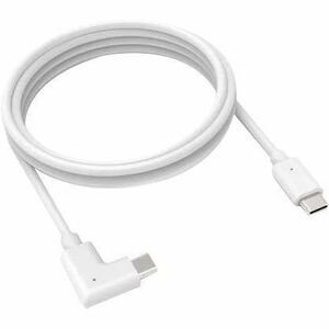Compulocks 6ft Charge & Data USB-C to USB-C 90-Degree Cable Right Angle White - 6FTALLUSBC