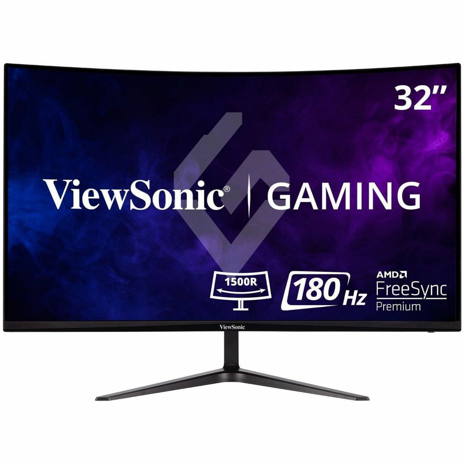 ViewSonic OMNI VX3218-PC-MHD 32 Inch Curved 1080p 1ms 165Hz Gaming Monitor with Adaptive Sync, Eye Care, HDMI and Display Port - VX3218-PC-MHD