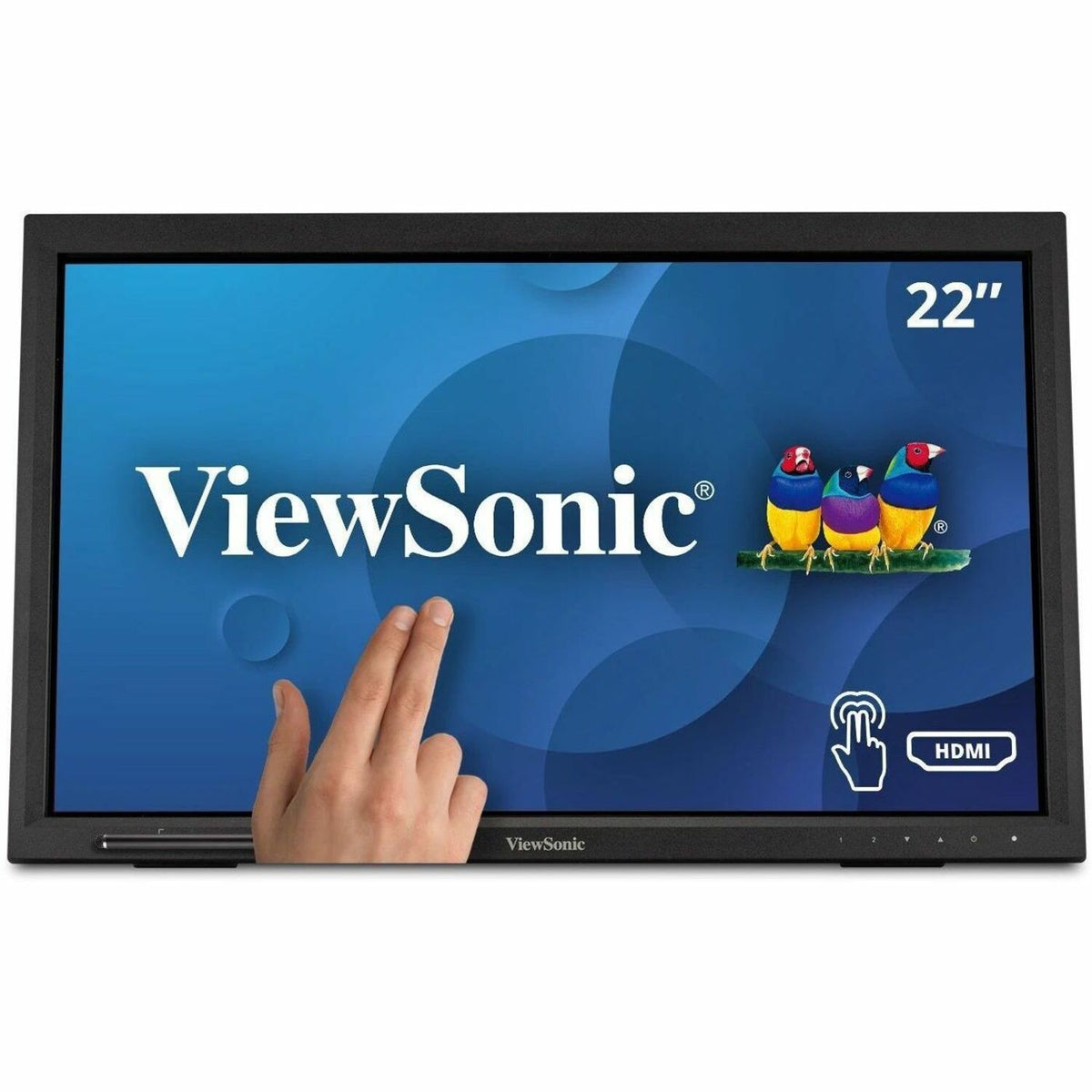 ViewSonic TD2223 22 Inch 1080p 10-Point Multi IR Touch Screen Monitor with Eye Care HDMI, VGA, DVI and USB Hub - TD2223