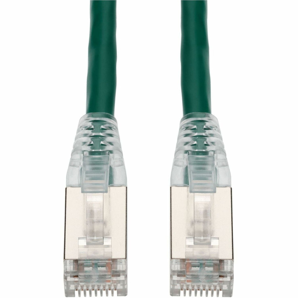 AddOn 1ft Green CAT 6 Shielded PVC Ethernet Cable Snagless Easy Clear Boot RJ-45 M/M - ADD-1FCAT6S-GN