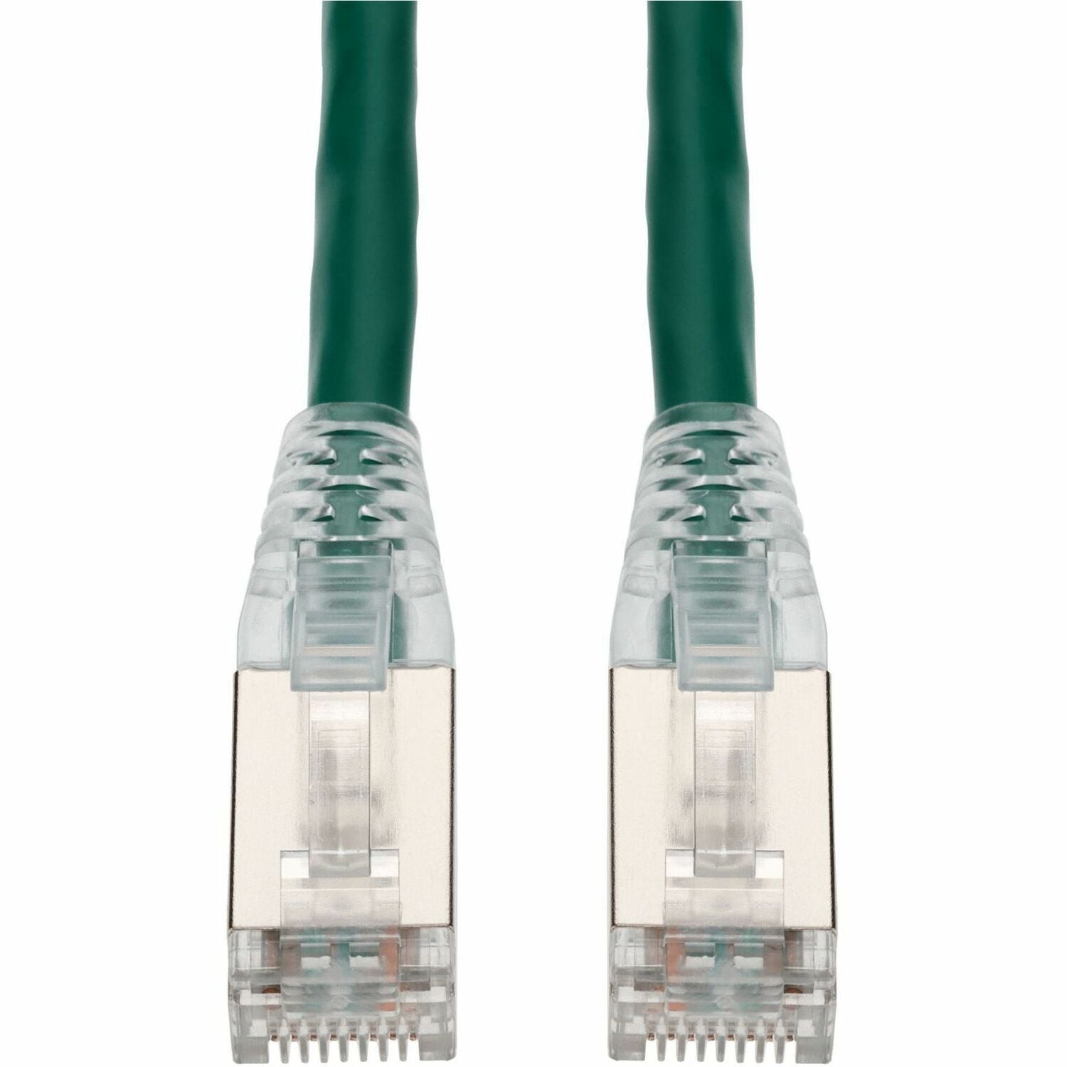 AddOn 1ft Green CAT 6 Shielded PVC Ethernet Cable Snagless Easy Clear Boot RJ-45 M/M - ADD-1FCAT6S-GN
