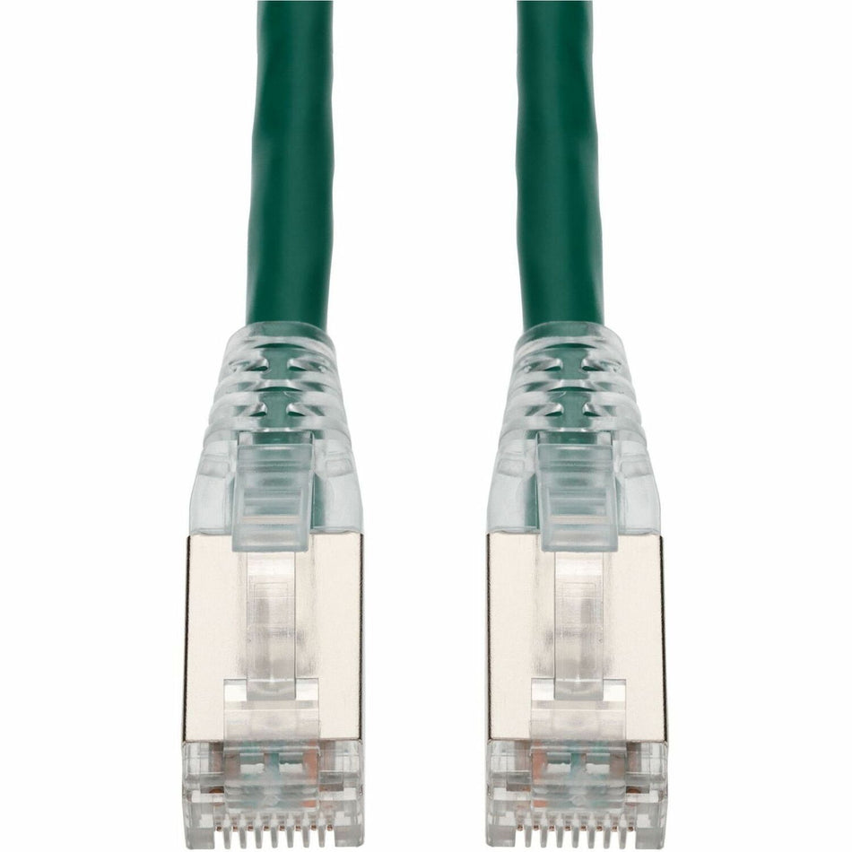 AddOn 1ft Green CAT 6 Shielded PVC Ethernet Cable Snagless Easy Clear Boot RJ-45 M/M - ADD-1FCAT6S-GN