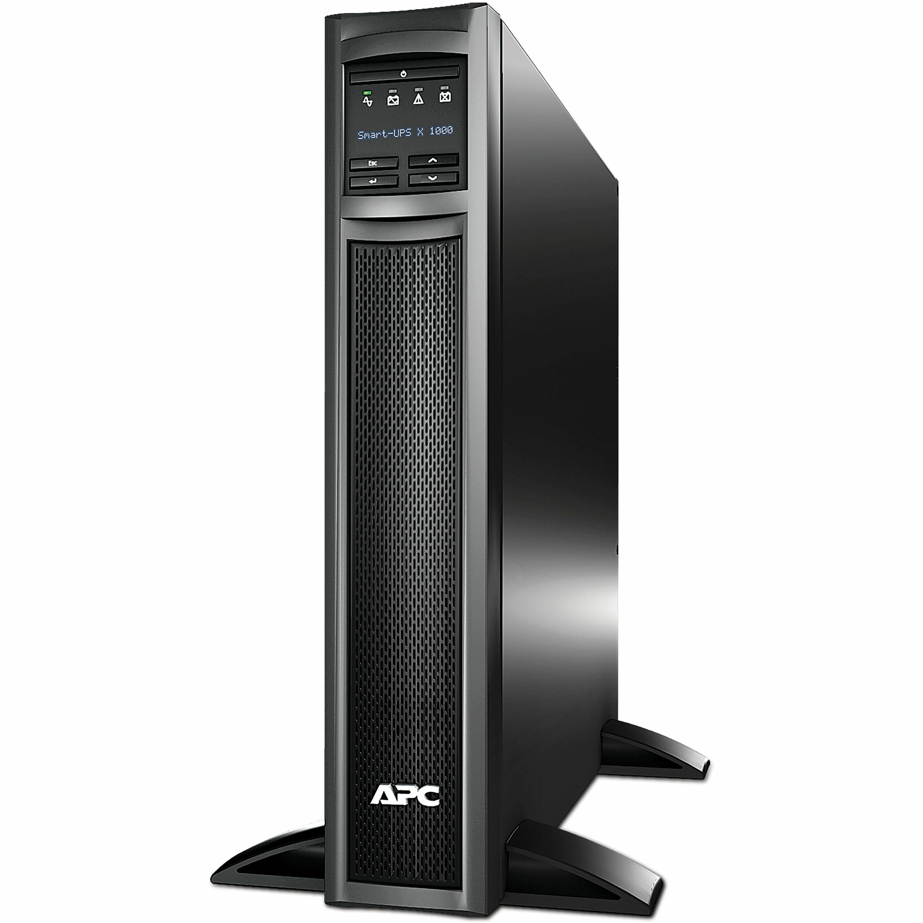APC Smart-UPS X, Line Interactive, 1000VA, Rack/tower convertible 2U, 120V, 8x 5-15R NEMA, SmartConnect port+NMC, Extended runtime - SMX1000CNC