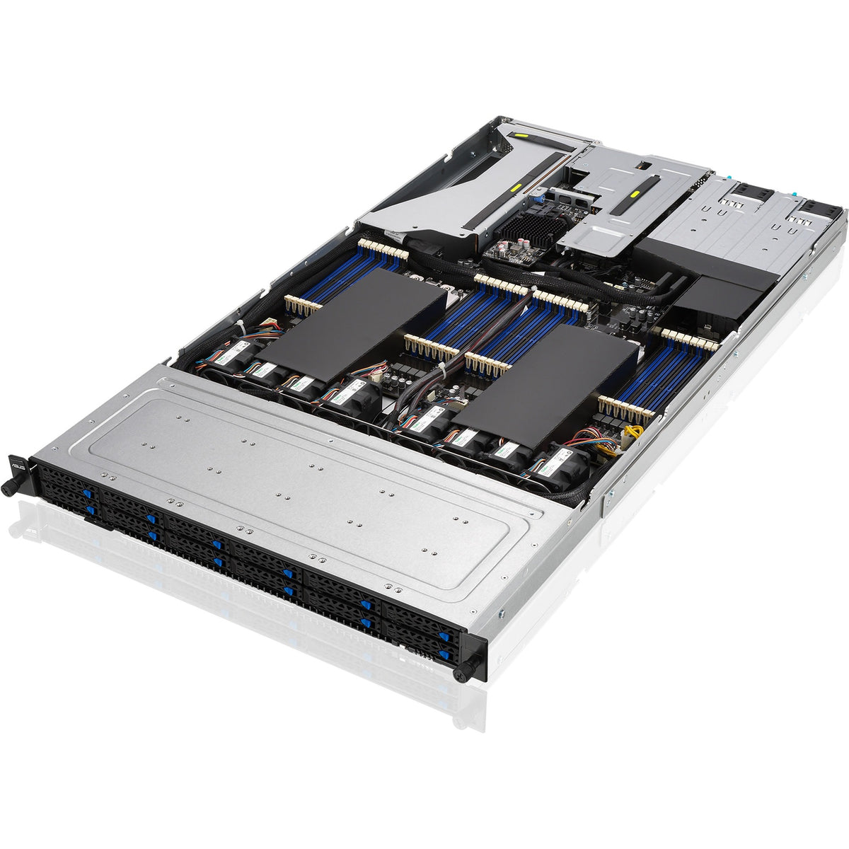 Asus Barebone System - 1U Rack-mountable - Socket SP3 - 2 x Processor Support - AMD - RS700A-E11-RS12U-WOCPU009Z