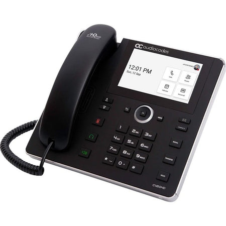 AudioCodes C450HD IP Phone - Corded - Cordless - Wi-Fi, Bluetooth - Wall Mountable - Black - IPC450HDEPSG-DBW