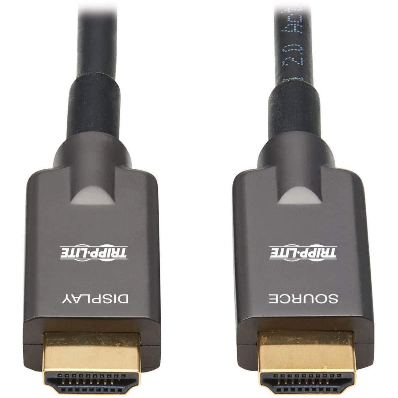 Eaton Tripp Lite Series High-Speed Armored HDMI Fiber Active Optical Cable (AOC) - 4K @ 60 Hz, HDR, 4:4:4, M/M, Black, 10 m (33 ft.) - P568FA-10M
