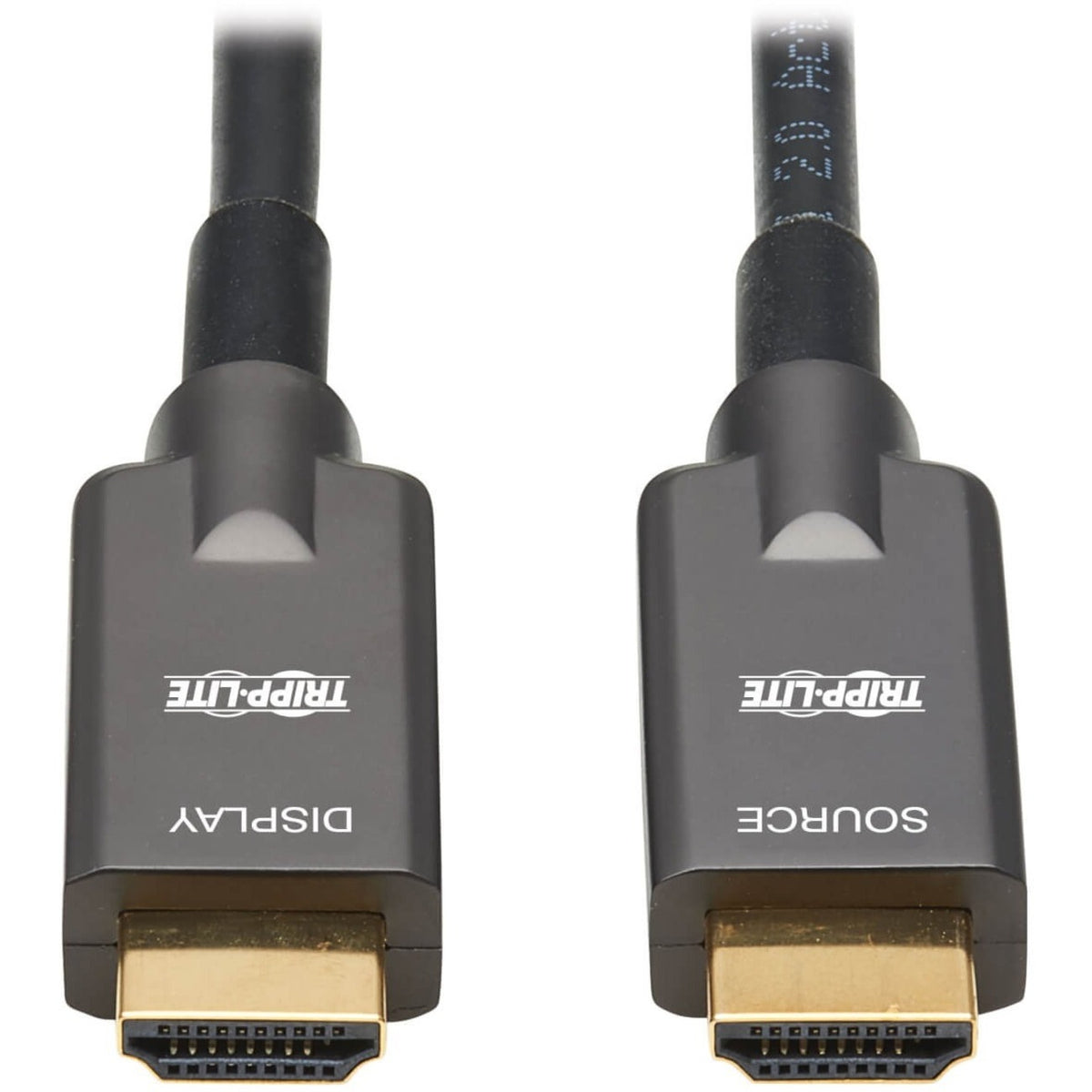 Eaton Tripp Lite Series High-Speed Armored HDMI Fiber Active Optical Cable (AOC) - 4K @ 60 Hz, HDR, 4:4:4, M/M, Black, 20 m (65 ft.) - P568FA-20M