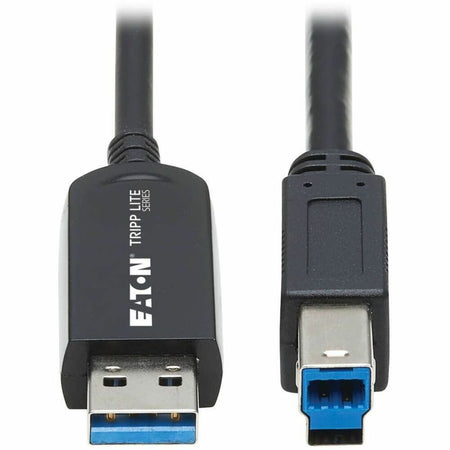 Eaton Tripp Lite Series USB 3.2 Gen 1 Plenum-Rated Fiber Active Optical Cable (AOC) - 5 Gbps, (A to B M/M), Black, 30 m - U328F-30M