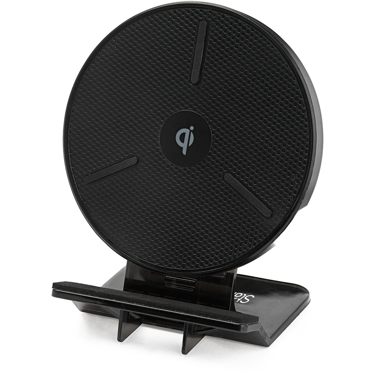 StarTech.com 15W Qi Wireless Charging Stand, Universal Qi Certified Wireless Charger Stand or Pad, For iPhone/Samsung Galaxy/Google Pixel - QWCHSTAND