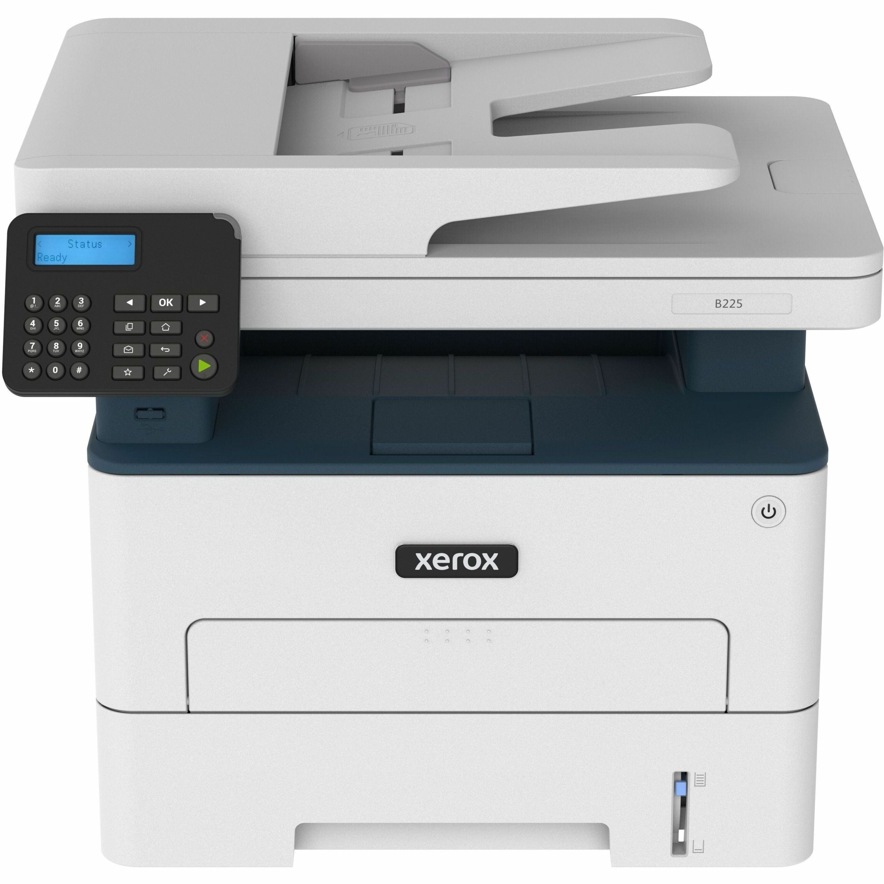 Xerox B225 Multifunction Printer, Print/Copy/Scan, Up To 36 ppm, Letter/Legal, USB/Ethernet And Wireless, 250-Sheet Tray, Automatic 2-Sided Printing, 110V - B225/DNI