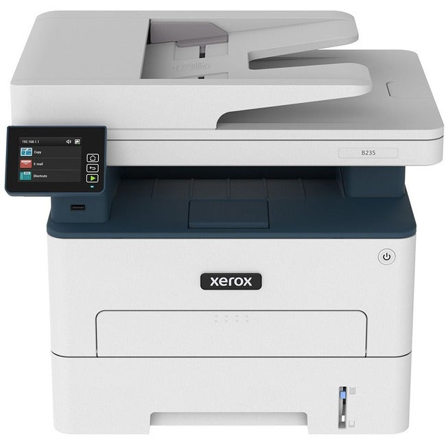 Xerox B B235/DNI Laser Multifunction Printer-Monochrome-Copier/Fax/Scanner-36 ppm Mono Print-600x600 dpi Print-Automatic Duplex Print-30000 Pages-251 sheets Input-Color Flatbed Scanner-1200 dpi Optical Scan-Wireless LAN-Apple AirPrint-Mopria - B235/DNI