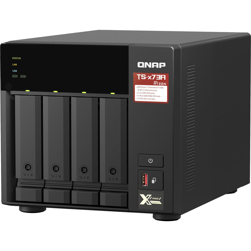 QNAP TS-473A-8G SAN/NAS Storage System - TS-473A-8G-US