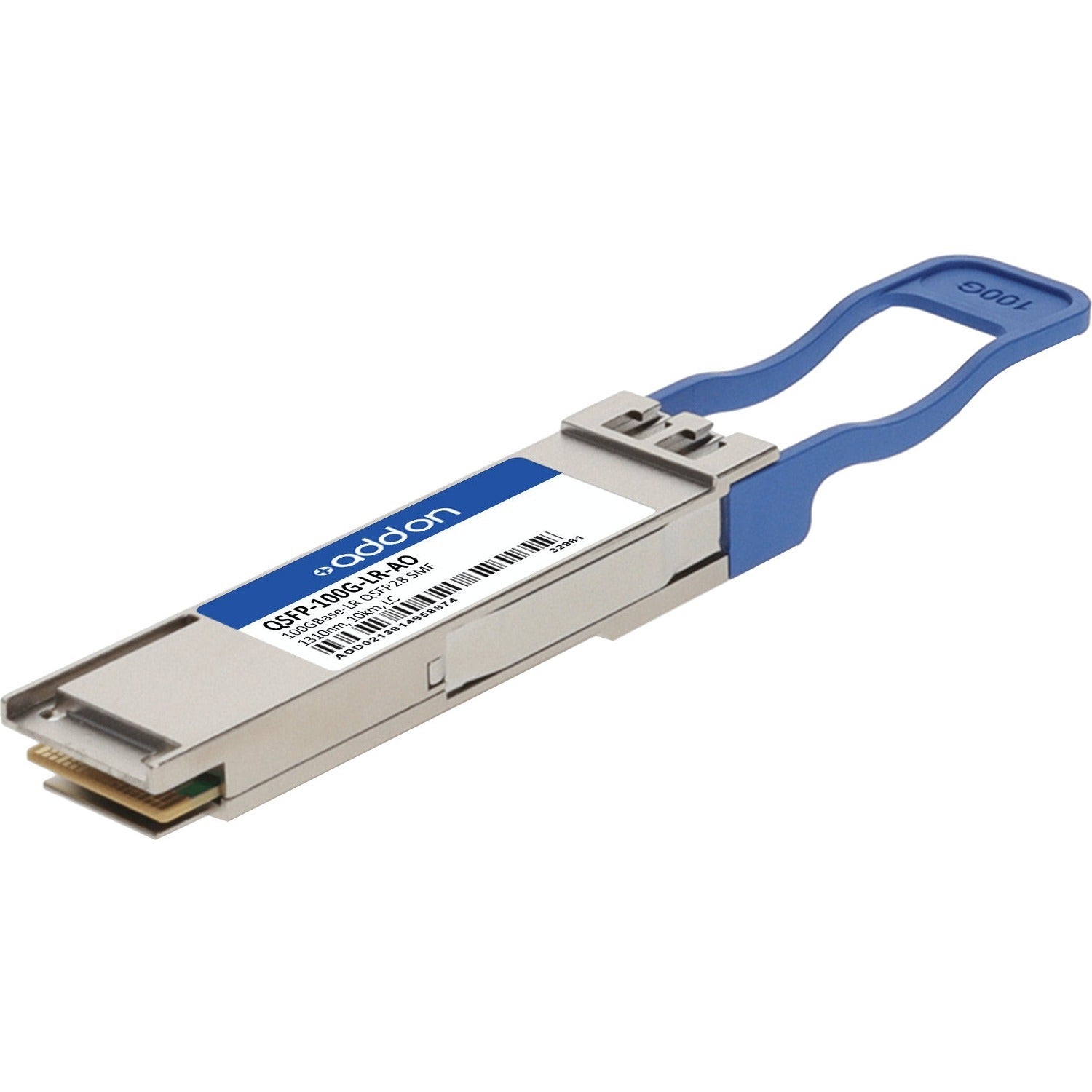 AddOn Juniper Networks&reg; QSFP-100G-LR Compatible TAA 100GBase-LR QSFP28 Single Lambda Transceiver (SMF, 1310nm, 10km, LC, DOM, with FEC) - QSFP-100G-LR-AO