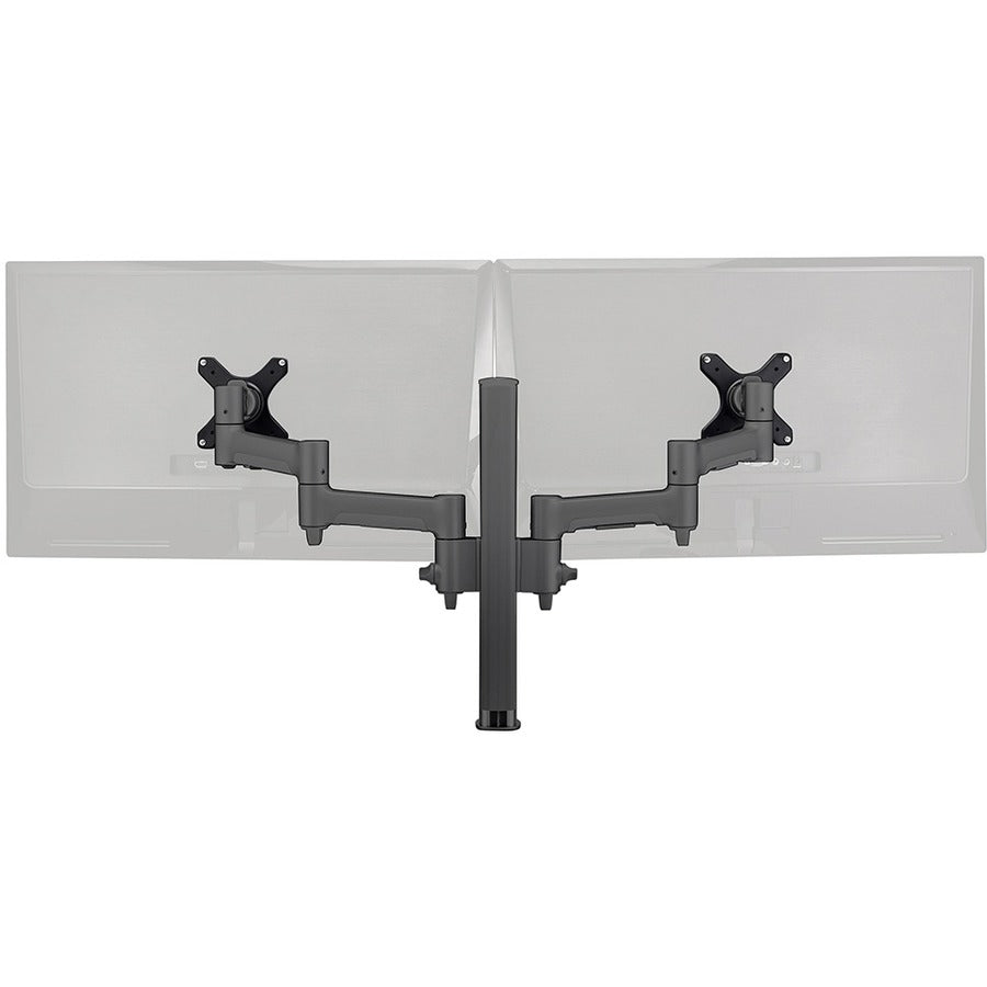 Atdec dual monitor desk mount - Black - Flat and Curved up to 32in - VESA 75x75, 100x100 - AWMS-2-4640-F-B