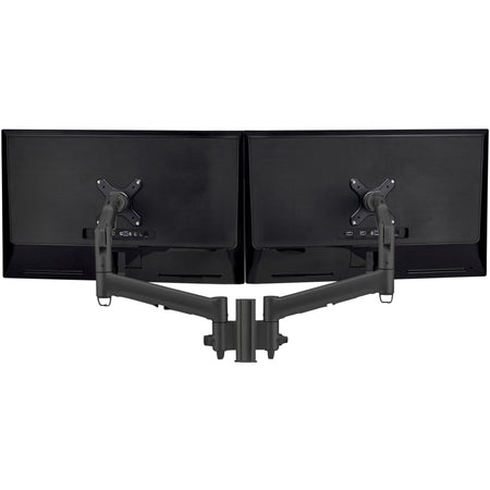 Atdec dual dynamic monitor arm desk mount - Flat and Curved up to 32in - VESA 75x75, 100x100 - AWMS-2-D13-F-B