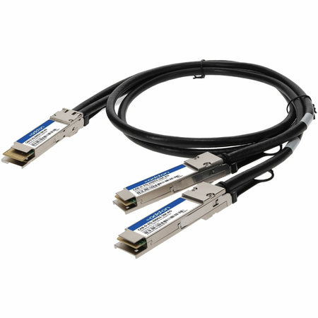 AddOn Arista Networks&reg; CAB-D-2Q-200G-2-5M Compatible TAA Compliant 200GBase-CU QSFP-DD 200G to 2xQSFP28 100G NRZ Direct Attach Cable (Passive Twinax, 2.5m) - CAB-D-2Q-200G2-5M-AO