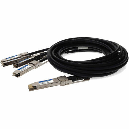 AddOn Cisco&reg; QDD-4QSFP56-400-CU2M Compatible TAA Compliant 400GBase-CU QSFP-DD 400G to 4xQSFP56 100G PAM-4 Direct Attach Cable (Passive Twinax, 2m) - QDD4QSFP56400CU2M-AO