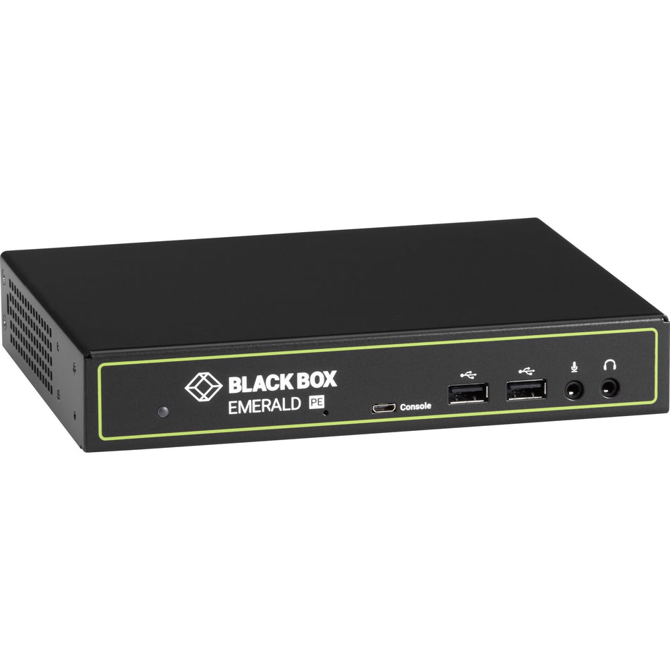 Emerald&reg; PE KVM-over-IP - DVI-D, USB 2.0, Audio, PoE, Dual Network Ports RJ45 and SFP - EMD2000PE-R-P