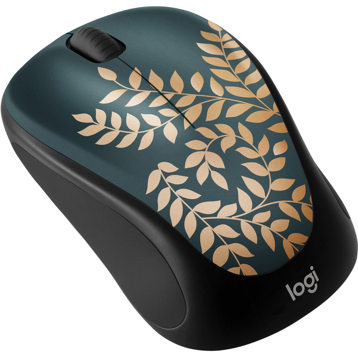 Logitech Design Collection Limited Edition Wireless Mouse with Colorful Designs - USB Unifying Receiver, 12 months AA Battery Life, Portable & Lightweight, Easy Plug & Play with Universal Compatibility - GOLDEN GARDEN - 910-006117