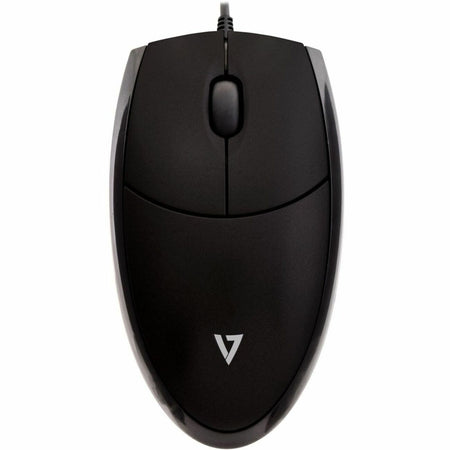 V7 Optical LED USB Mouse - MV3000010-BLK-5E