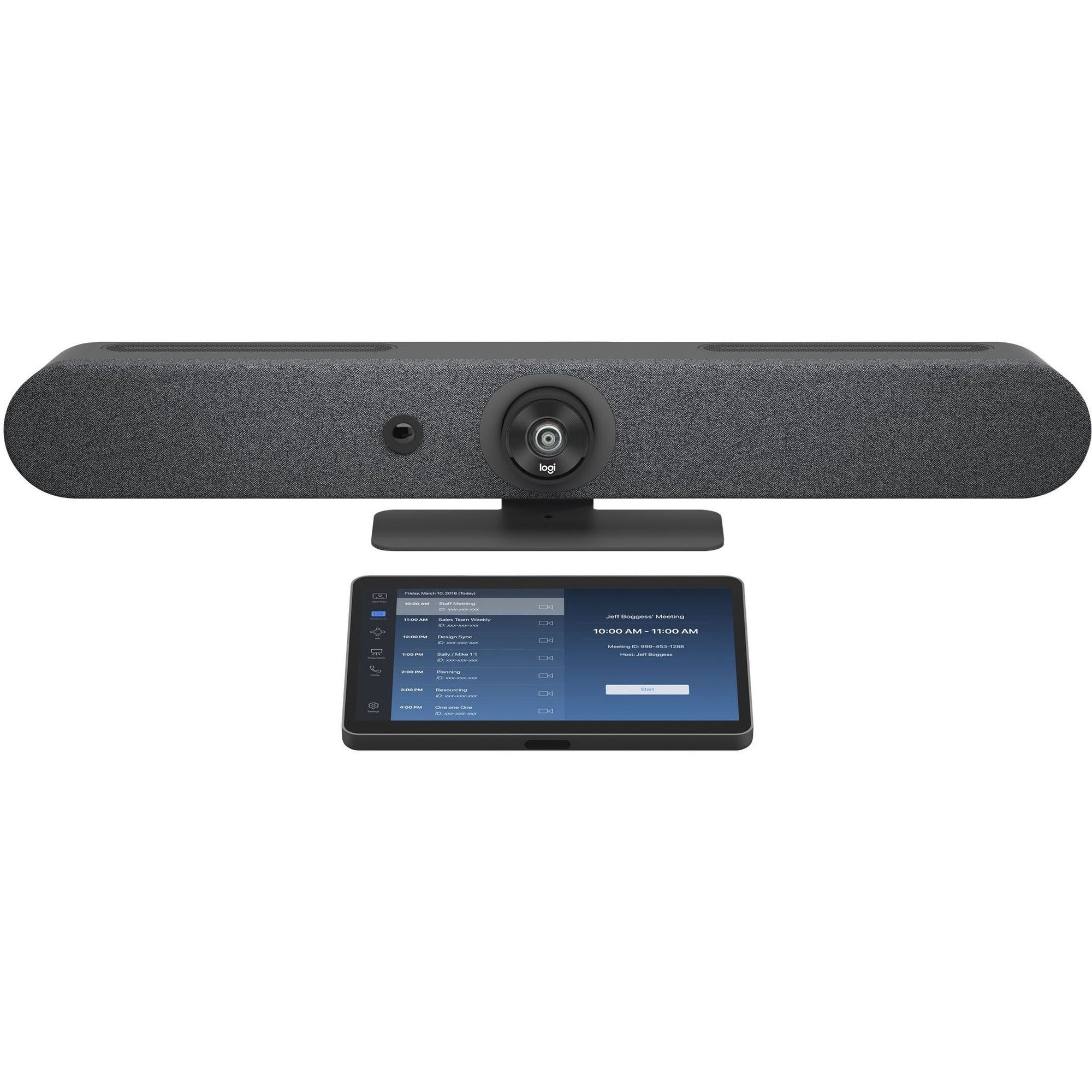 Logitech Rally Bar Mini (Graphite) + Tap with Cat5e - Video Conferencing Kit - TAPRMGUNIAPP