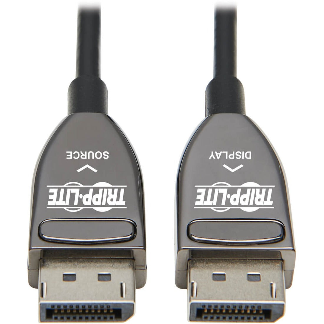 Eaton Tripp Lite Series DisplayPort Active Optical Cable (AOC), 8K 60 Hz (M/M), CL3 Rated, Latching Connectors, Black, 20 m (65 ft.) - P580F3-20M-8K6