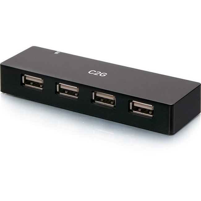 C2G 4-Port USB Hub - USB 2.0 - 5 Volts and 2 Amp Power Supply - C2G54463