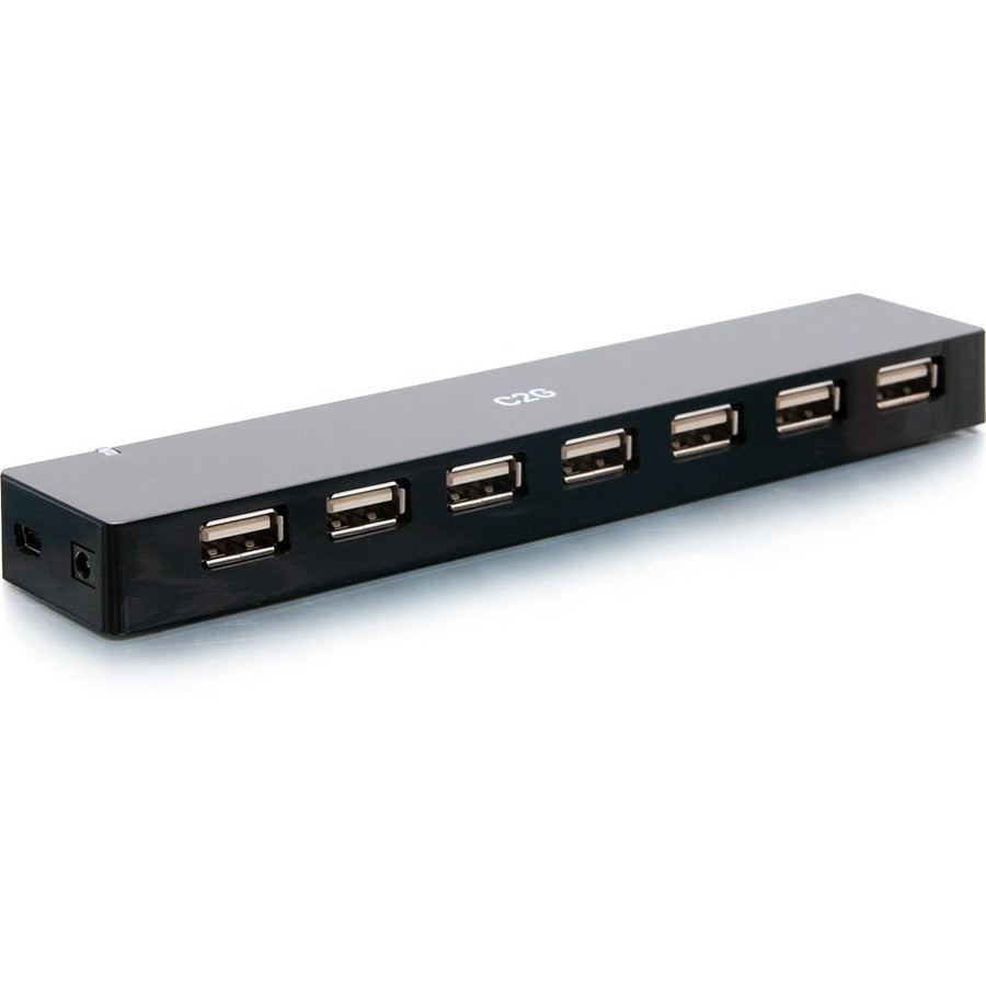 C2G 7-Port USB Hub - USB 2.0 - 5 Volts and 3 Amp Power Supply - C2G54464