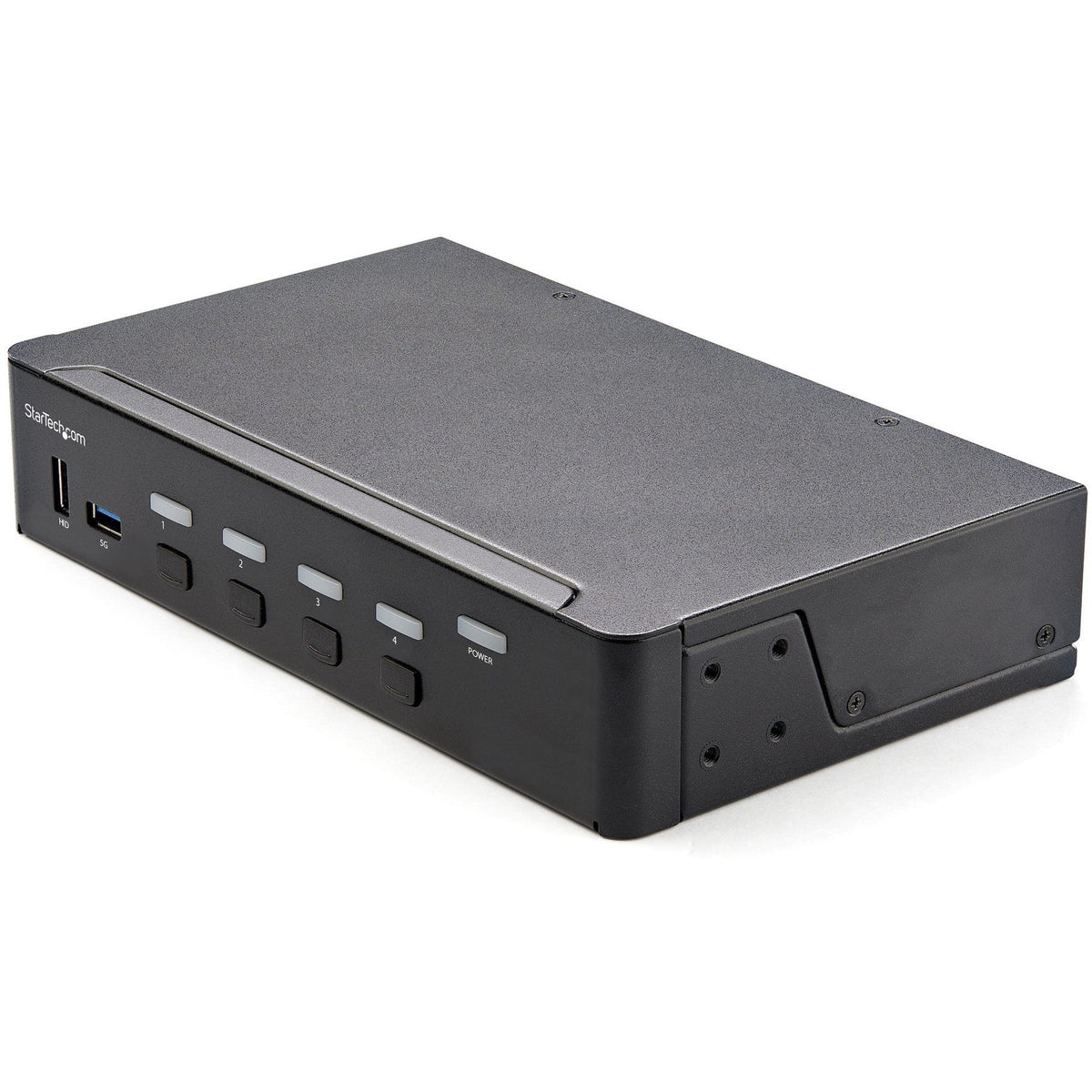 StarTech.com 4 Port HDMI KVM Switch 4K 60Hz UHD HDR, HDMI 2.0 Single Monitor, 2 Port USB 3.0 Hub, 4x USB HID, Audio, Hotkey Switching, TAA - SV431HU34K6
