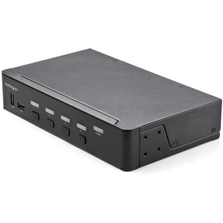 StarTech.com 4 Port HDMI KVM Switch 4K 60Hz UHD HDR, HDMI 2.0 Single Monitor, 2 Port USB 3.0 Hub, 4x USB HID, Audio, Hotkey Switching, TAA - SV431HU34K6