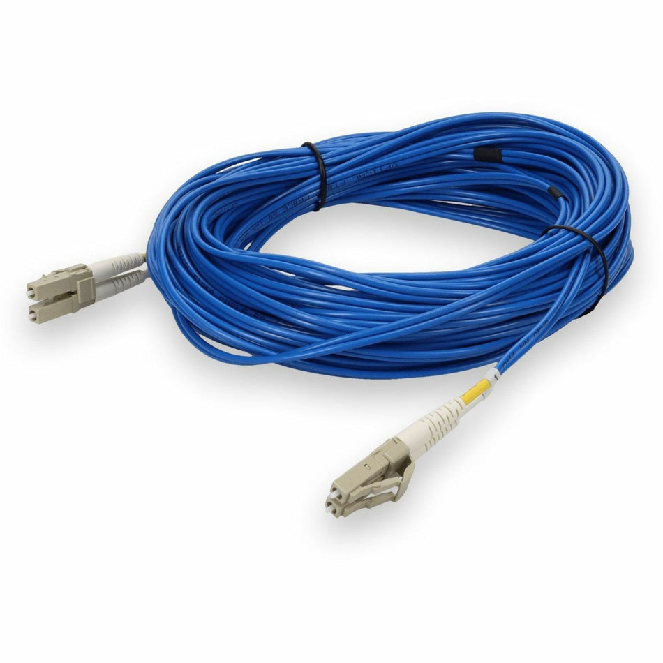 AddOn 12m LC to LC Blue OM4 Duplex OFNR (Riser-Rated) Fiber Patch Cable - ADD-LC-LC-12M5OM4-BE