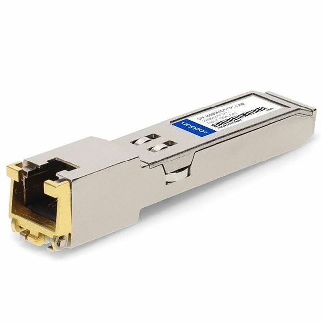 Cisco and F5 Networks Compatible TAA Compliant 1000Base-TX SFP Transceiver (Copper, 100m, RJ-45, Rugged) - SFP-1000BASE-T-CIF5-I-AO