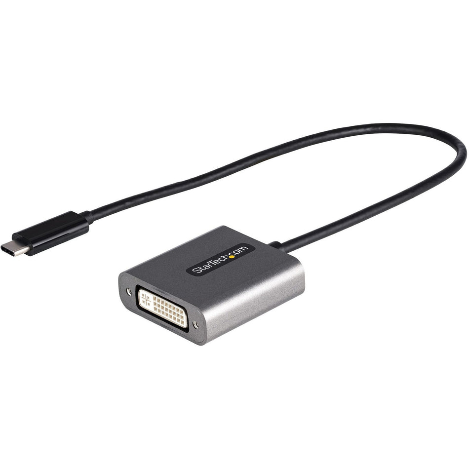 StarTech.com USB C to DVI Adapter, 1920x1200p, USB Type-C to DVI-D Adapter Dongle, USB-C to DVI Display/Monitor Video Converter, 12" Cable - CDP2DVIEC