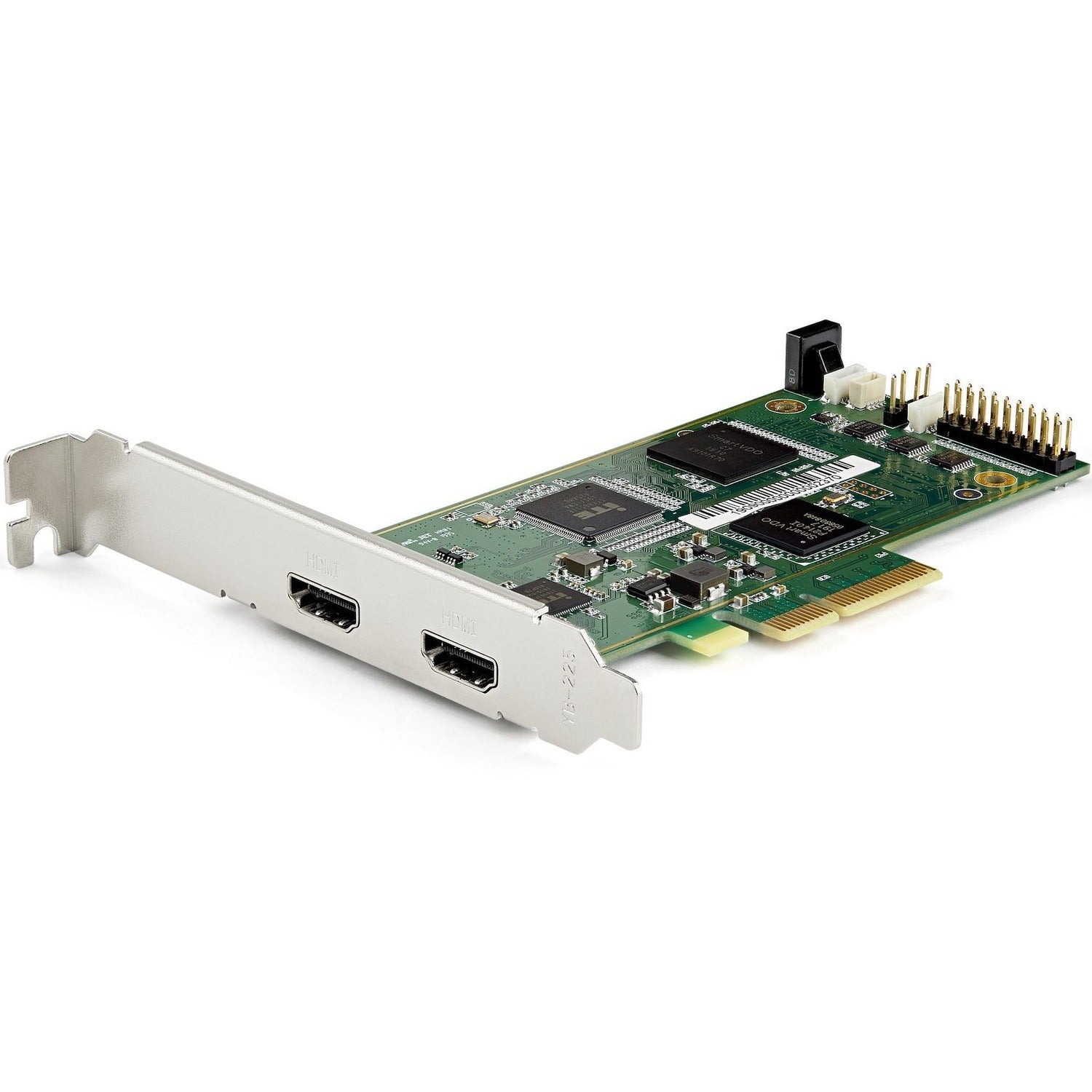 StarTech.com PCIe HDMI Capture Card, 4K 60Hz PCI Express HDMI 2.0 Capture Card w/ HDR10, PCIe x4 Video Recorder/Live Streaming for Desktop - PEXHDCAP4K