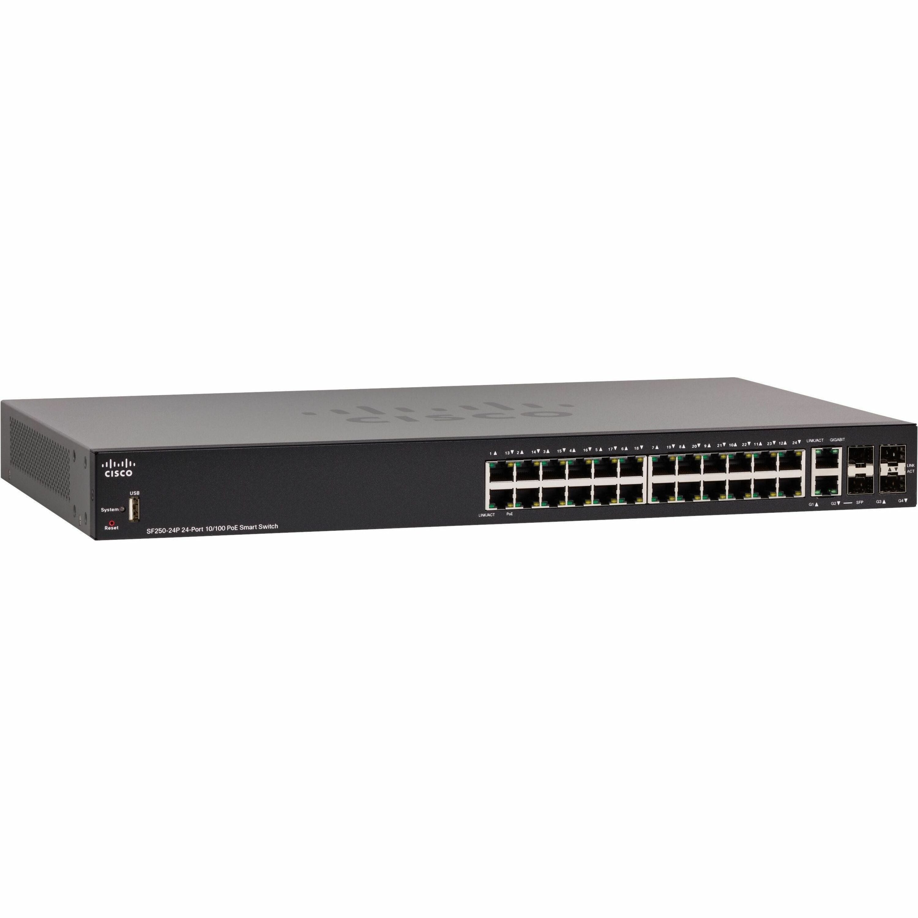 Cisco SF250-24P Ethernet Switch - SF250-24P-K9-NA-RF