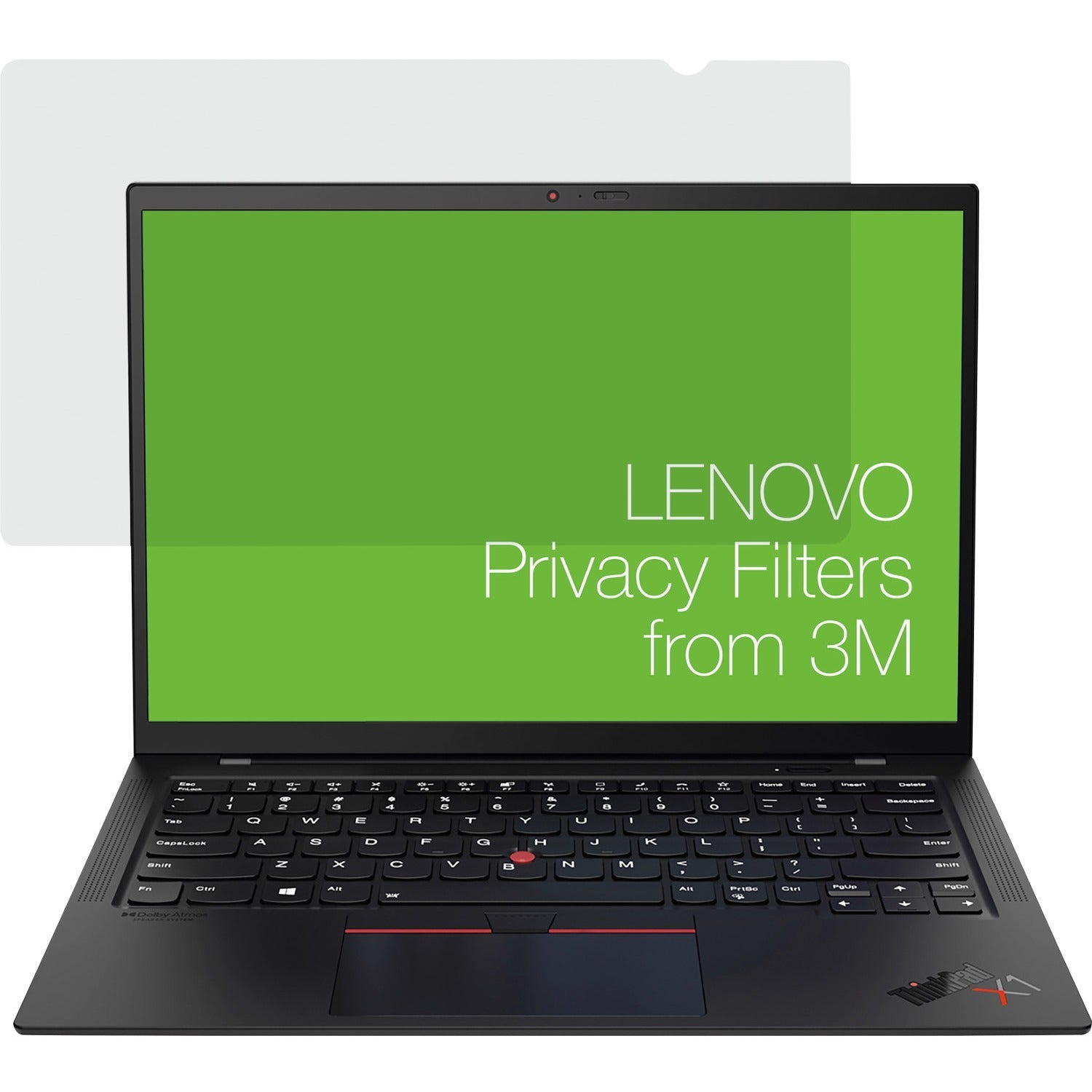 Lenovo 14.0 inch 1610 Privacy Filter for X1 Carbon Gen9 with COMPLY Attachment from 3M Matte - 4XJ1D33268