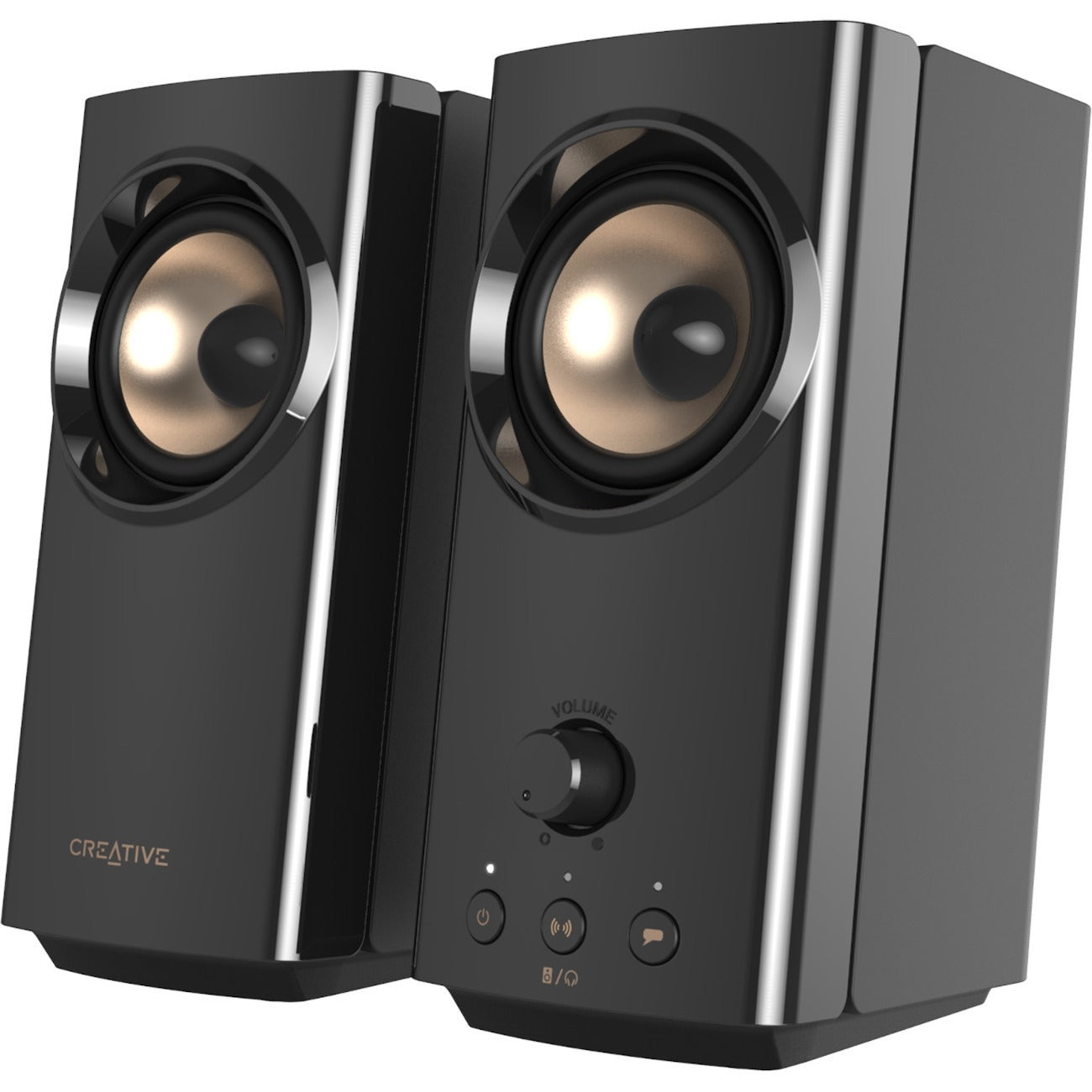 Creative T60 2.0 Bluetooth Speaker System - 30 W RMS - Black - 51MF1705AA000