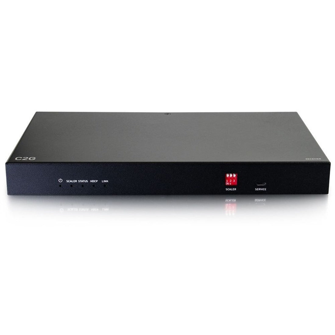 C2G HDMI HDBaseT + RS232 and IR over Cat Extender Box Scaling Receiver - 4K 60Hz - C2G30016