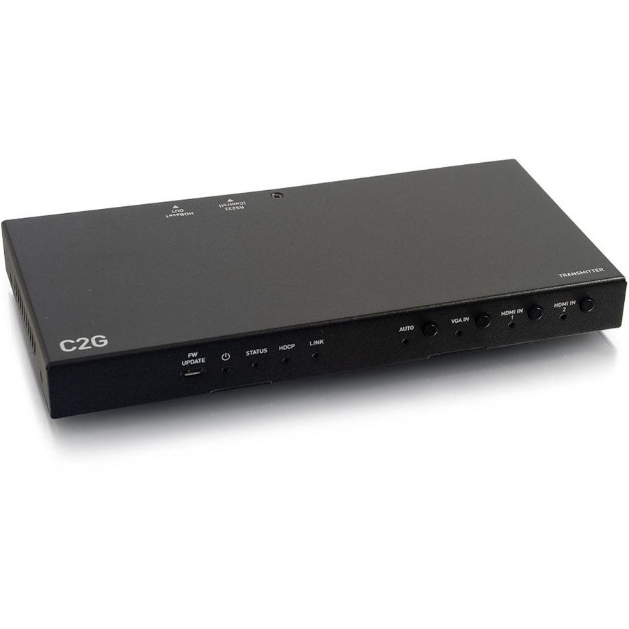 C2G Dual 4K HDMI HDBaseT + VGA, 3.5mm, and RS232 over Cat Switching Extender Box Transmitter - 4K 60Hz - C2G30018