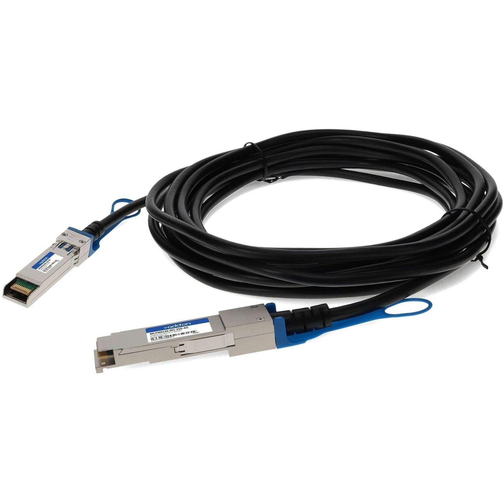 AddOn Mellanox&reg; MC2309130-001-25G Compatible TAA Compliant 25GBase-CU QSFP28 to 1xSFP28 Direct Attach Cable (Passive Twinax, 1m) - MC2309130-001-25G-AO