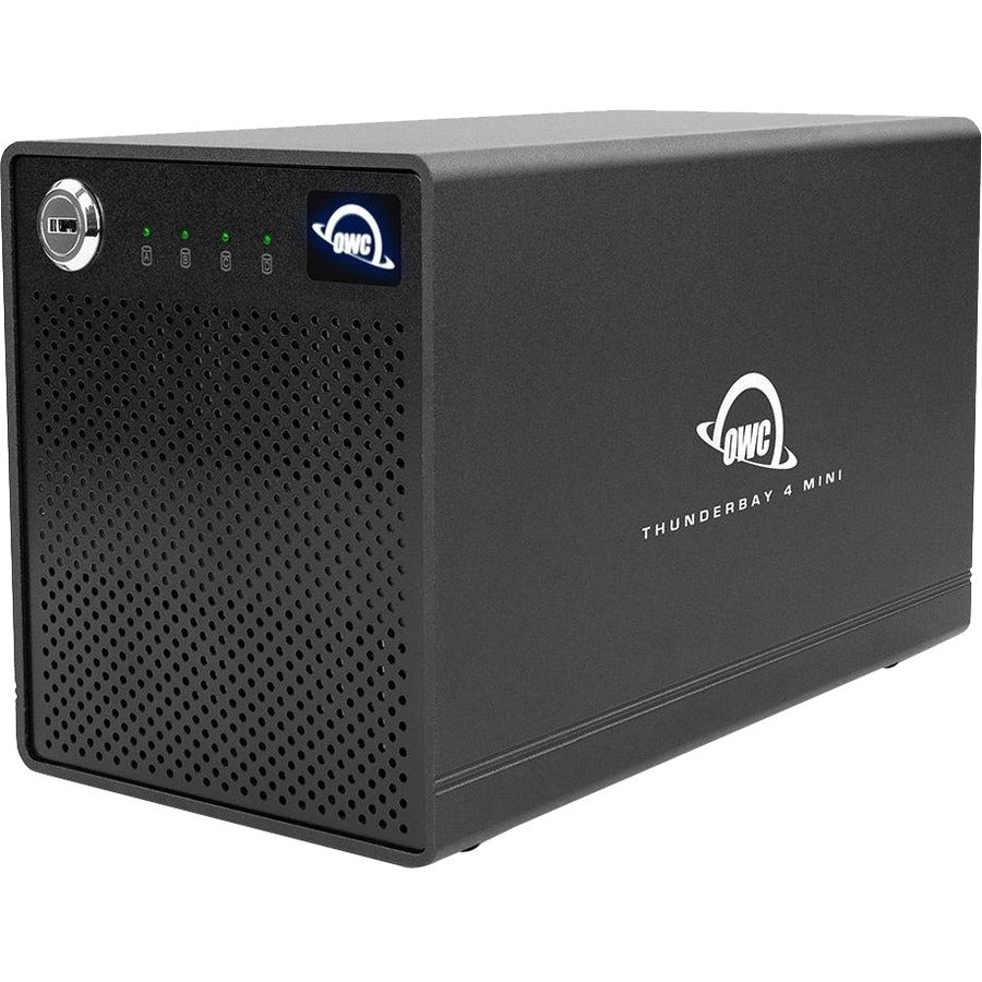 OWC ThunderBay 4 mini Drive Enclosure SATA/600 - Thunderbolt 3 Host Interface Desktop - Black - OWCTB3QMSR00GB